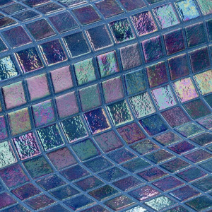 Ezarri glass pool mosaic, IRIDESCENT series, colour ZAFIRO EZARRI