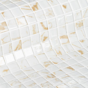 Ezarri glass pool mosaic, GEMMA series, colour QUARTZ EZARRI