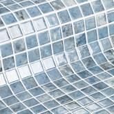 Ezarri glass pool mosaic, GEMMA series, colour CELESTITE EZARRI