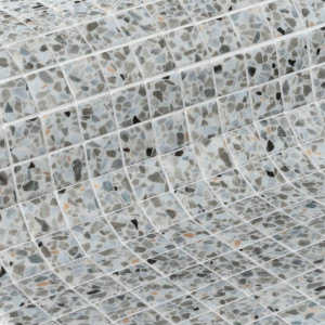 Ezarri glass pool mosaic, TERRAZZO series, colour GRAVEL EZARRI