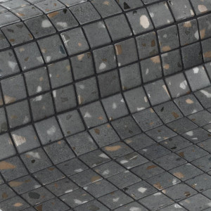 Ezarri glass pool mosaic, TERRAZZO series, colour GREY EZARRI