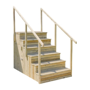 Outdoor steps for wooden pool ABATEC