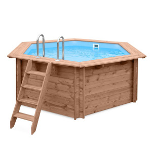 WOODEN POOL 434 x 376 cm x 116 cm SUNNY DELIGHT ABATEC