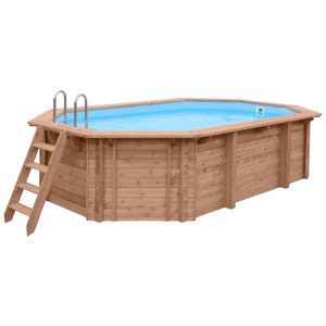 WOODEN POOL 563 x 352 cm x 106 cm Blue Lagoon ABATEC