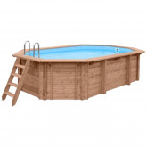 WOODEN POOL 563 x 352 cm x 106 cm Blue Lagoon ABATEC
