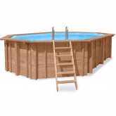 WOODEN POOL 695 x 375 cm x 149 cm Riviera Relaxation ABATEC