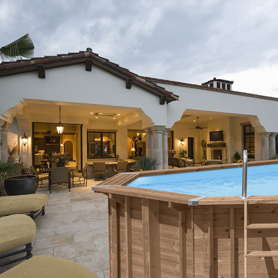 Basen drewniany 695 x 375 cm x 149 cm Riviera Relaxation ABATEC