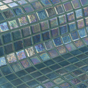 Ezarri glass pool mosaic, IRIDESCENT series, colour JADE EZARRI