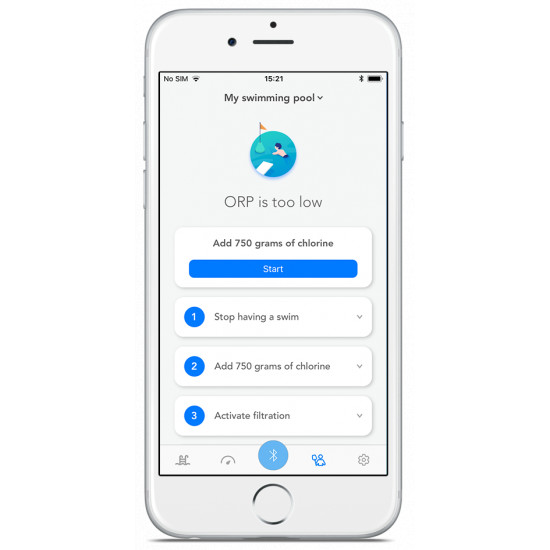 Analizator wody z WiFi mierzy pH, temperature i redox FLUIDRA
