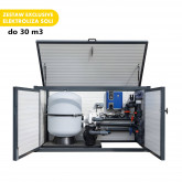 Prefabricated technical room  for a swimming pool up to 30m3 SALT