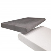 Pool edge stone, curve white 4 m TORO