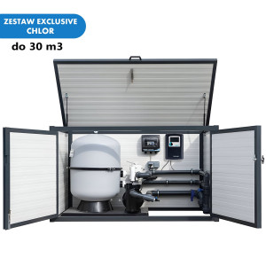 Gotowe pomieszczenie techniczne dla basenu do 30m3 CHLOR