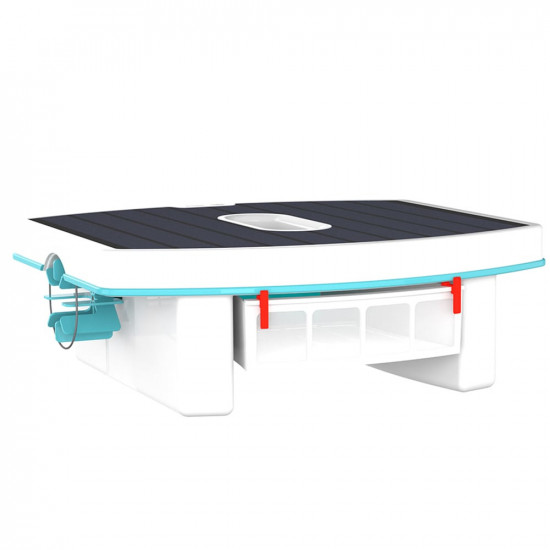 Skimmer pool robot SKIMMI cleans mirror and water line DOLPHIN