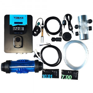 Low salinity salt electrolyser for swimming pool 40m3 10g/h DUO TEBAS 2