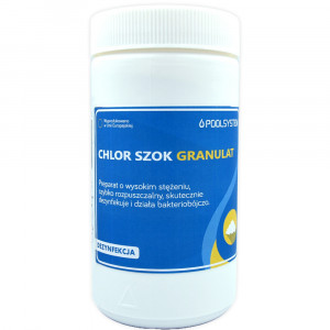 Chlor szok do basenów w granulacie 1 kg POOLSYSTEM