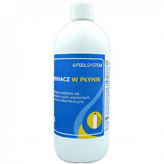 Odkamieniacz do basenów w płynie 1L POOLSYSTEM