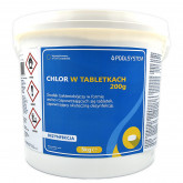 Chlor do basenów w tabletkach 200g 5kg POOLSYSTEM