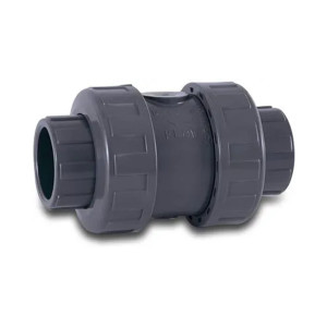 Non return valve spring loaded PVC-U 16 glue socket PN16 type 5000 MEGA POOL