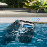 AIPER SCUBA N1 PRO wireless automatic pool cleaner cleans the bottom, walls and waterline.