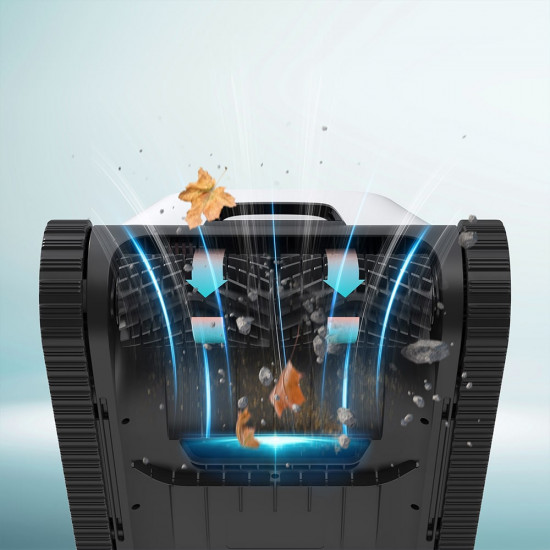 AIPER SCUBA N1 wireless automatic pool cleaner cleans the bottom, walls and waterline.