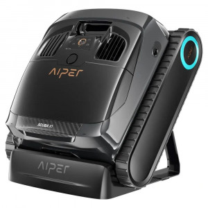 AIPER SCUBA X1 wireless automatic pool cleaner cleans the bottom, walls and waterline.