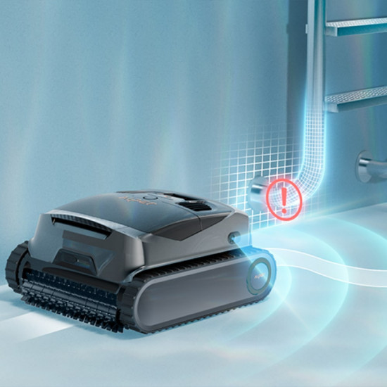 AIPER SCUBA X1 wireless automatic pool cleaner cleans the bottom, walls and waterline.