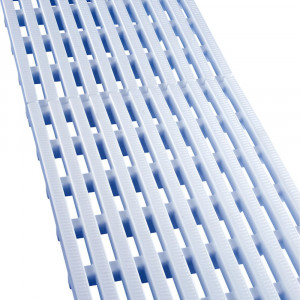 Overflow gutter grate for swimming pools with a longitudinal pattern, double connection, 195 mm x 22 mm ASTRAL POOL