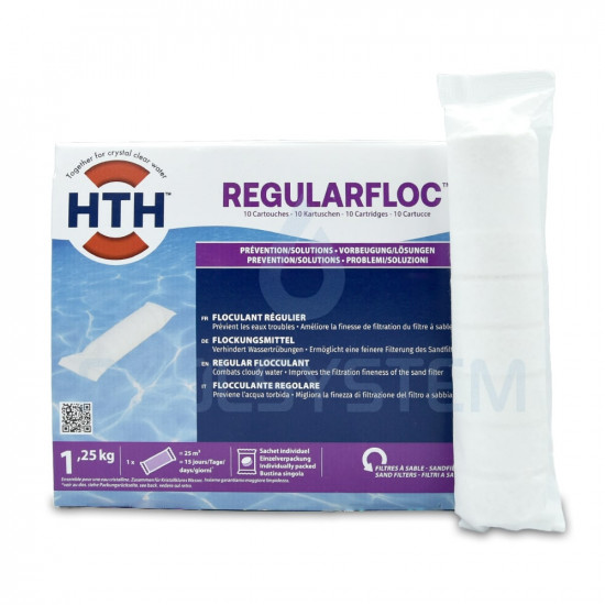 Flokulant do basenu w nabojach 1,25KG HTH