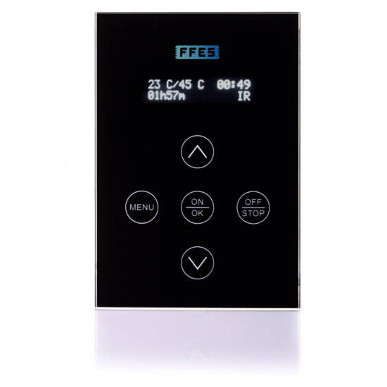 Z series sauna controller for heaters up to 22 kW Black FFES