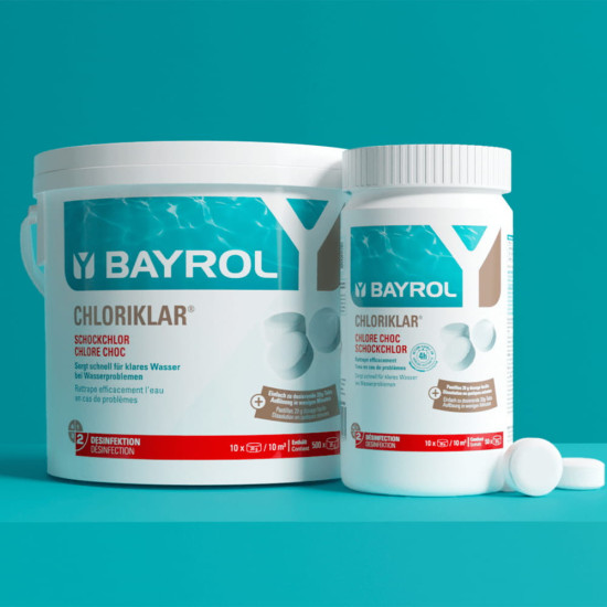 Chlor szok do basenu w tabletkach CHLORIKLAR 5KG BAYROL