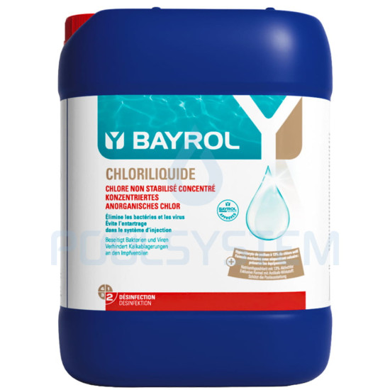 Chlor w płynie do basenu CHLORILIQUIDE 20KG BAYROL