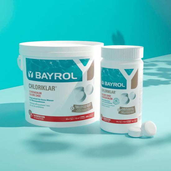Chlor szok do basenu w tabletkach CHLORIKLAR 1KG BAYROL