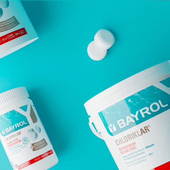 Chlor szok do basenu w tabletkach CHLORIKLAR 1KG BAYROL