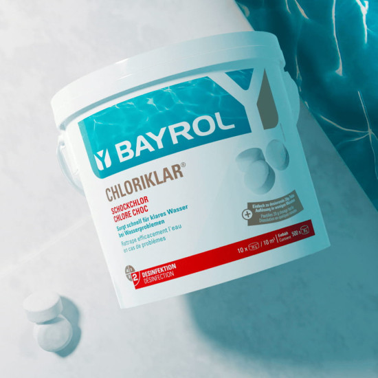 Chlor szok do basenu w tabletkach CHLORIKLAR 5KG BAYROL