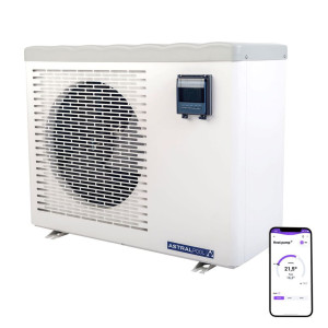 ECO ELYO 20 kW WIFI ASTRAL POOL inverter heat pump for a 80m³ swimming pool