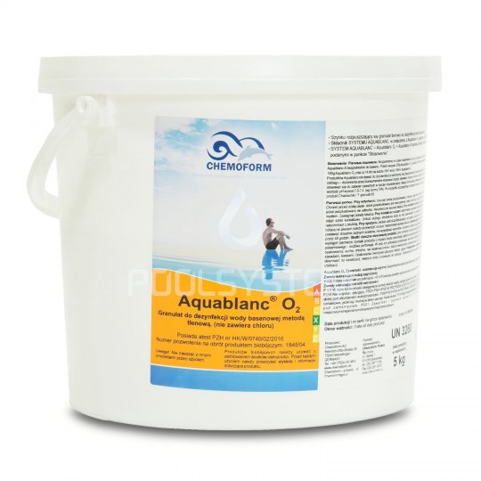 Aktywny tlen do basenów w granulacie AQUABLANC O2 5kg CHEMOFORM