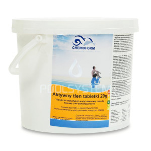 Aktywny tlen do basenu w tabletkach 20g 3KG CHEMOFORM