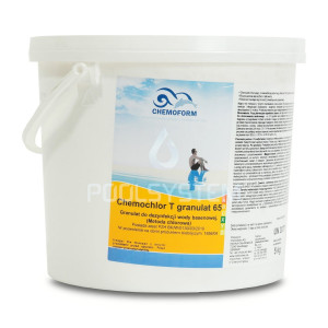 Chlor szok w granulacie CHEMOCHLOR T 65 5KG CHEMOFORM