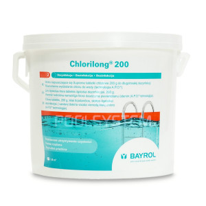 Tabletki chloru do basenu 200g CHLORILONG 200 5KG BAYROL 2