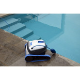DOLPHIN S100 pool vacuum cleaner cleans bottom and walls