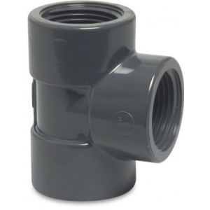 Trójnik PVC-U 90 stopni GW x GW x GW PN10 MEGA POOL