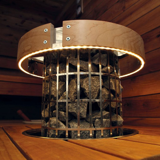 Osłona bezpieczeństwa z oświetleniem LED dla pieca CILINDRO 7kW 9kW HARVIA