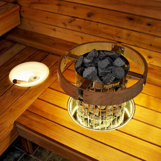 Osłona bezpieczeństwa z oświetleniem LED dla pieca CILINDRO 7kW 9kW HARVIA