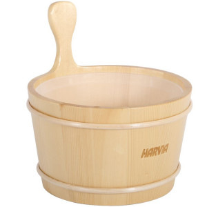 Sauna bucket with plastic insert 4L HARVIA