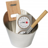 Stainless steel sauna accessory set HARVIA