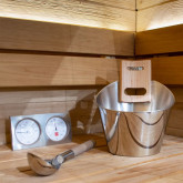 Stainless steel sauna accessory set HARVIA