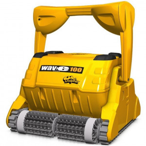Dolphin WAVE 100 CB pool cleaner cleans bottom, walls and waterline