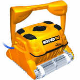 Dolphin WAVE 100 WB pool cleaner cleans bottom, walls and waterline