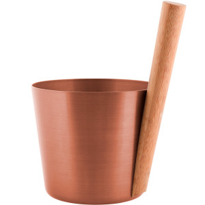 Sauna Bucket with handle ALUMINIUM COPPER RENTO