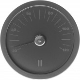Sauna thermometer ALUMINIUM BLACK RENTO